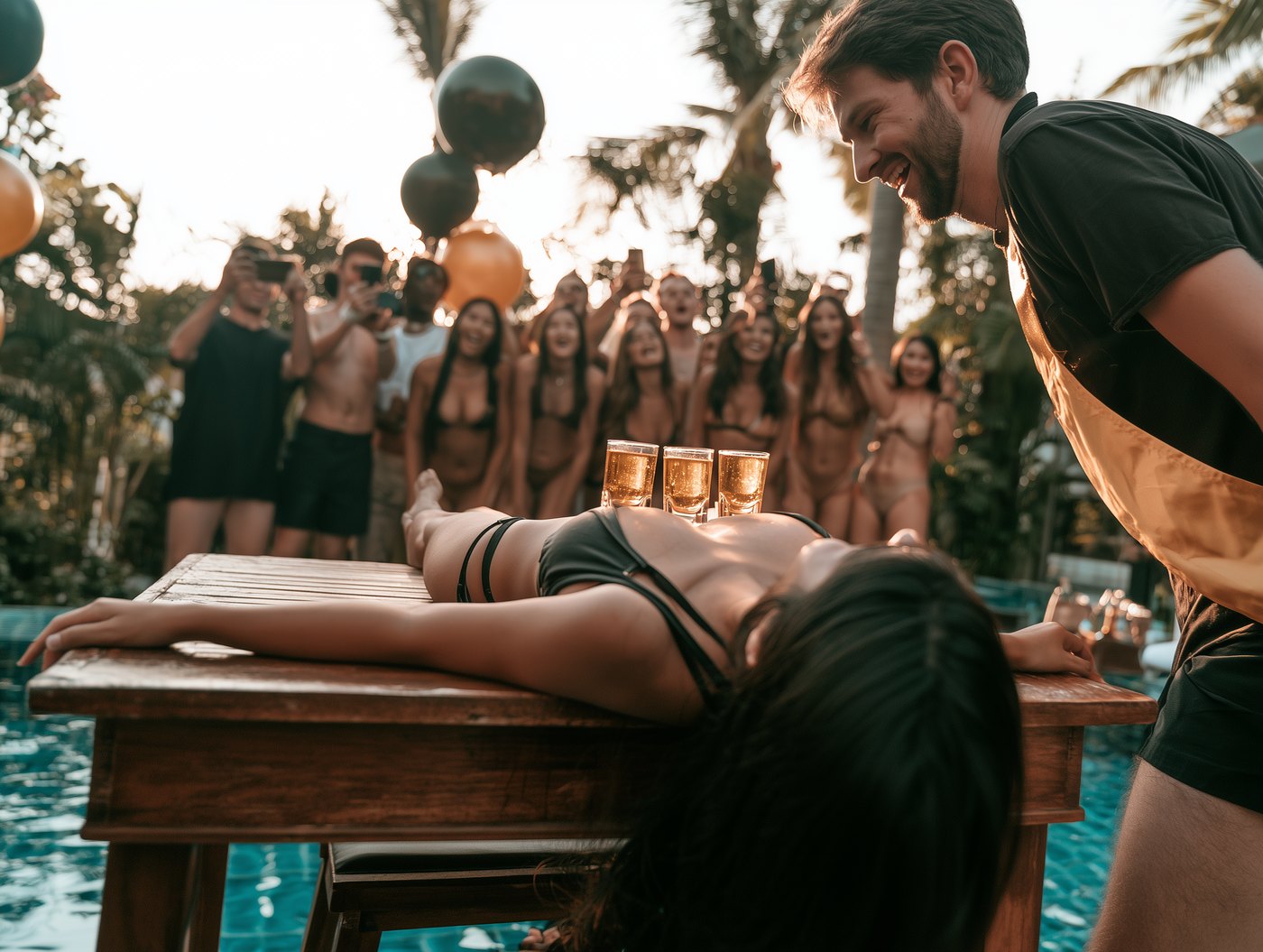 The big day out, pool games at the villa, Chaiyo Events Pattaya