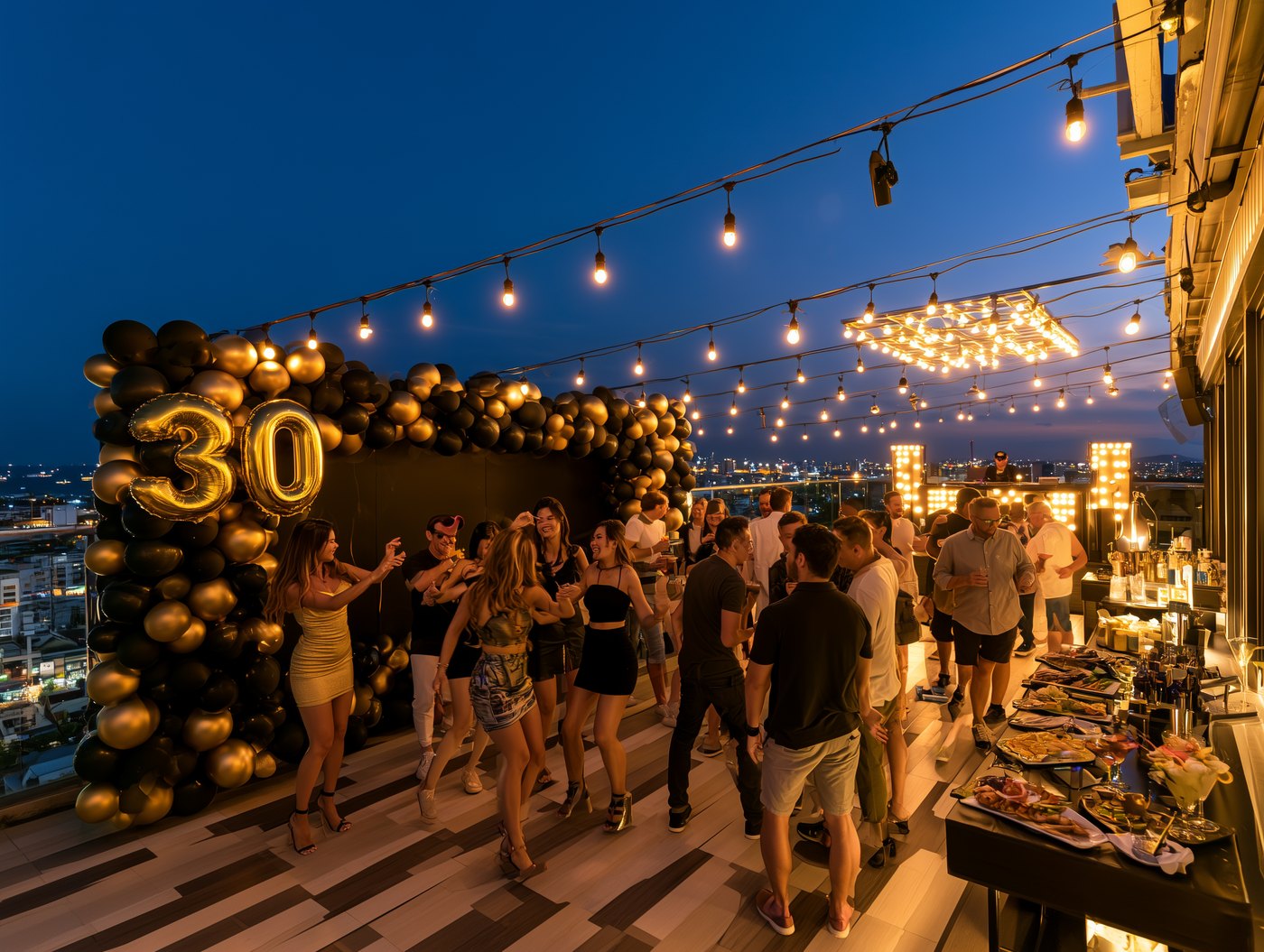 The birthday party, rooftop celebration in Pattaya, Chaiyo Events